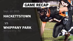 Recap: Hackettstown  vs. Whippany Park  2015