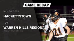 Recap: Hackettstown  vs. Warren Hills Regional  2015