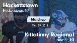 Matchup: Hackettstown vs. Kittatinny Regional  2016