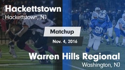 Matchup: Hackettstown vs. Warren Hills Regional  2016