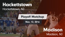 Matchup: Hackettstown vs. Madison  2016