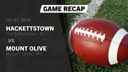 Recap: Hackettstown  vs. Mount Olive  2016