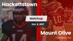 Matchup: Hackettstown vs. Mount Olive  2017