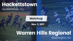 Matchup: Hackettstown vs. Warren Hills Regional  2017