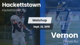 Matchup: Hackettstown vs. Vernon  2018