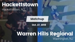Matchup: Hackettstown vs. Warren Hills Regional  2018