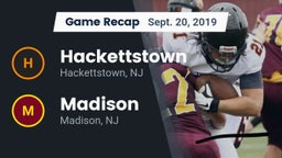 Recap: Hackettstown  vs. Madison  2019
