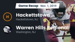 Recap: Hackettstown  vs. Warren Hills Regional  2019