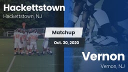 Matchup: Hackettstown vs. Vernon  2020