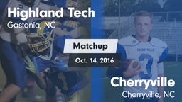 Matchup: Highland Tech vs. Cherryville  2016