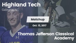 Matchup: Highland Tech vs. Thomas Jefferson Classical Academy 2017