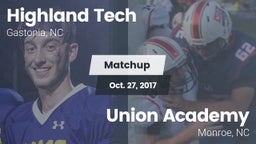 Matchup: Highland Tech vs. Union Academy  2017