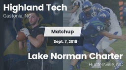 Matchup: Highland Tech vs. Lake Norman Charter  2018