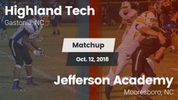 Matchup: Highland Tech vs. Jefferson Academy  2018