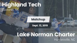 Matchup: Highland Tech vs. Lake Norman Charter  2019