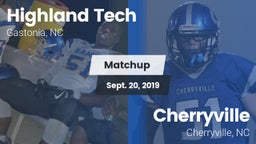 Matchup: Highland Tech vs. Cherryville  2019