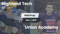 Matchup: Highland Tech vs. Union Academy  2019