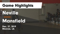 Neville  vs Mansfield  Game Highlights - Dec. 27, 2019