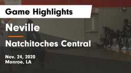 Neville  vs Natchitoches Central  Game Highlights - Nov. 24, 2020