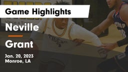 Neville  vs Grant  Game Highlights - Jan. 20, 2023