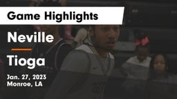 Neville  vs Tioga  Game Highlights - Jan. 27, 2023