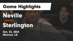 Neville  vs Sterlington  Game Highlights - Oct. 23, 2023