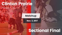 Matchup: Clinton Prairie vs. Sectional Final 2017