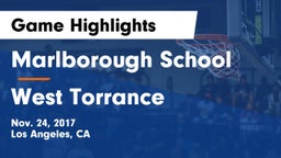 Marlborough School vs West Torrance Game Highlights - Nov. 24, 2017