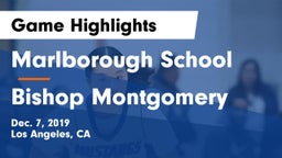 Marlborough School vs Bishop Montgomery  Game Highlights - Dec. 7, 2019