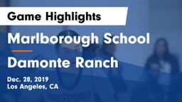 Marlborough School vs Damonte Ranch  Game Highlights - Dec. 28, 2019