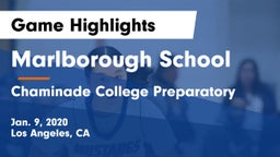 Marlborough School vs Chaminade College Preparatory Game Highlights - Jan. 9, 2020