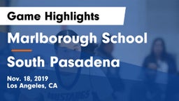 Marlborough School vs South Pasadena Game Highlights - Nov. 18, 2019