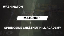 Matchup: Washington vs. Springside Chestnut Hill Academy  2016
