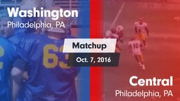 Matchup: Washington vs. Central  2016