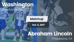 Matchup: Washington vs. Abraham Lincoln  2017