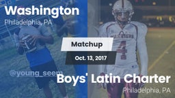 Matchup: Washington vs. Boys' Latin Charter  2017