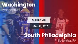 Matchup: Washington vs. South Philadelphia  2017