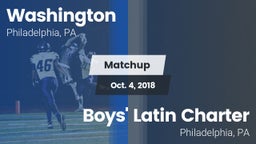 Matchup: Washington vs. Boys' Latin Charter  2018