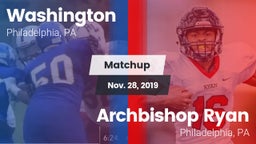 Matchup: Washington vs. Archbishop Ryan  2019