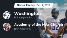 Recap: Washington  vs. Academy of the New Church  2023