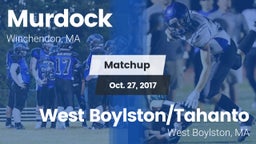 Matchup: Murdock vs. West Boylston/Tahanto  2017