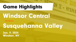 Windsor Central  vs Susquehanna Valley  Game Highlights - Jan. 9, 2024