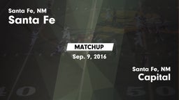 Matchup: Santa Fe vs. Capital  2016