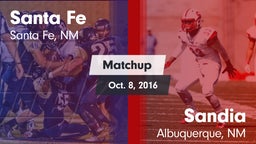 Matchup: Santa Fe vs. Sandia  2016