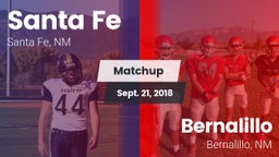 Matchup: Santa Fe vs. Bernalillo  2018