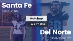 Matchup: Santa Fe vs. Del Norte  2018