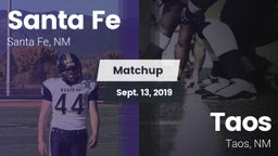Matchup: Santa Fe vs. Taos  2019