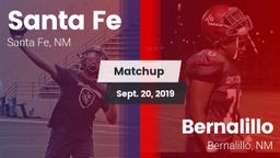 Matchup: Santa Fe vs. Bernalillo  2019