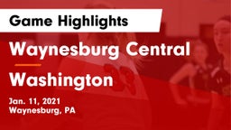 Waynesburg Central  vs Washington  Game Highlights - Jan. 11, 2021