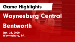 Waynesburg Central  vs Bentworth  Game Highlights - Jan. 28, 2020